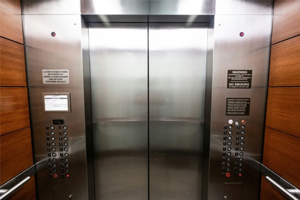 stainless steel in elevator