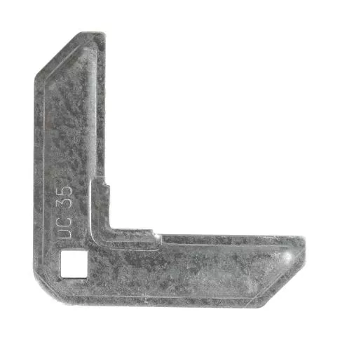 Heavy gauge corner from DC 53 steel