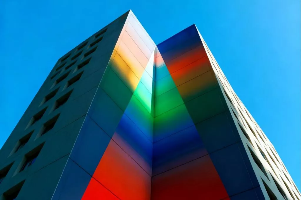 PVD or Painted method used in architectural facade
