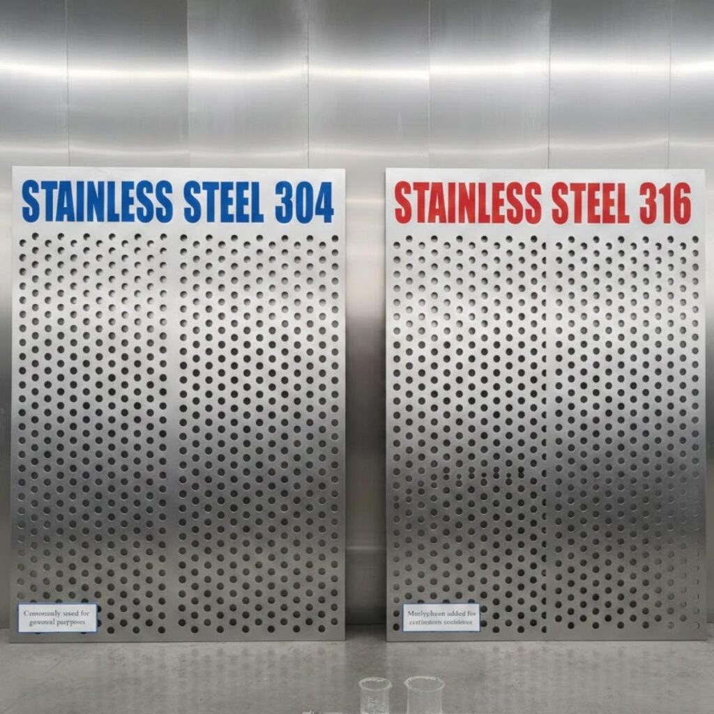 Stainless Steel 304 vs 316 Perforated Sheet