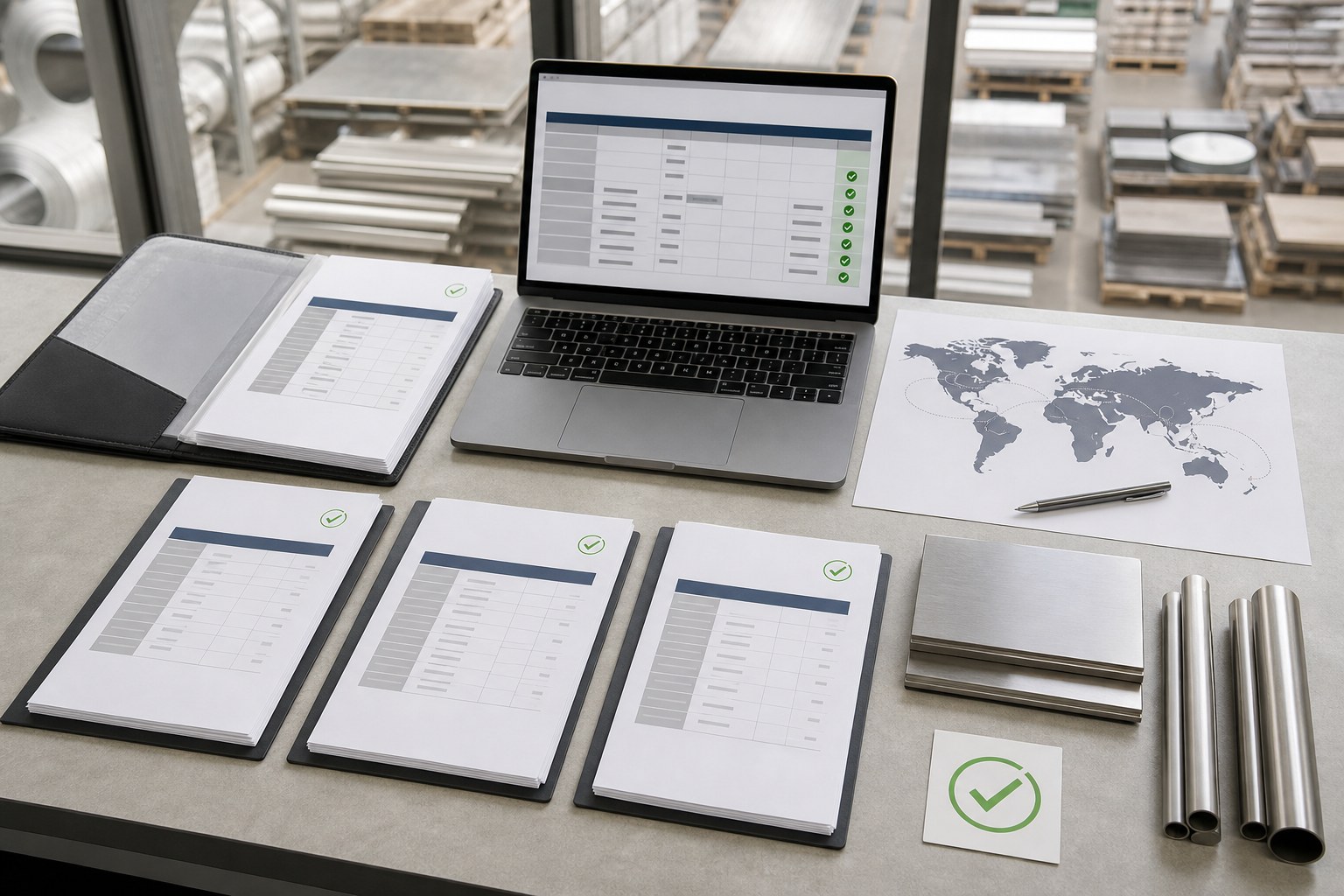 International stainless steel RFQ comparison and supplier approval workflow